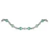 6' Silver And Seafoam Green 3-Finish Shatterproof Ball Christmas Garland