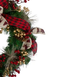 Bows And Berries Artificial Christmas Wreaths - 24-Inch, Unlit -Best Christmas Store northlight sm91185 1 65746.1667574941