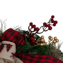 Bows And Berries Artificial Christmas Wreaths - 24-Inch, Unlit -Best Christmas Store northlight sm91185 2 06853.1667574941