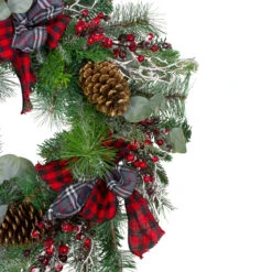 Dual Plaid And Berries Artificial Christmas Wreath - 24-Inch, Unlit 7 Dual Plaid And Berries Artificial Christmas Wreath - 24-Inch, Unlit -Best Christmas Store northlight sm91188 1updated 13434.1667569259