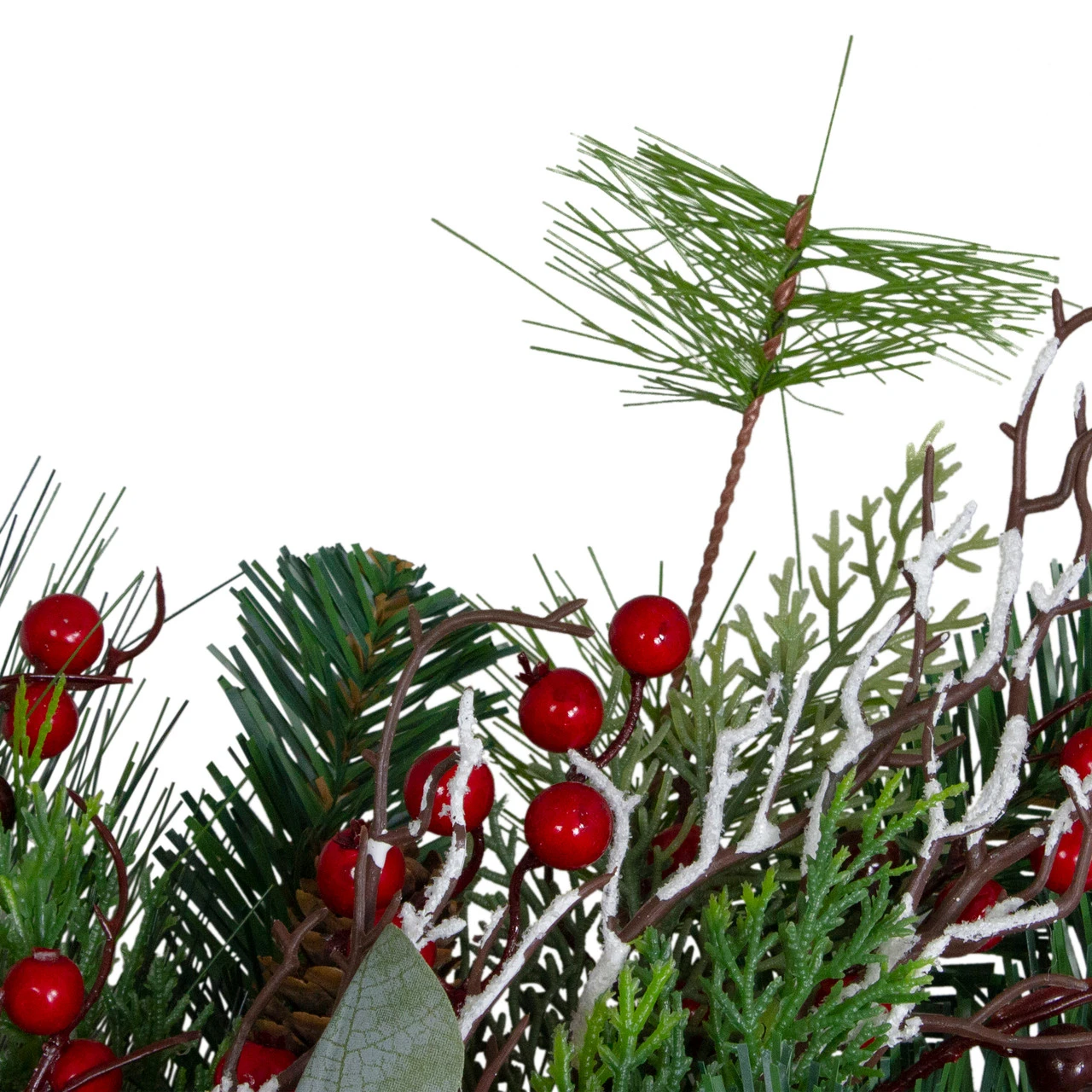 Dual Plaid And Berries Artificial Christmas Wreath - 24-Inch, Unlit 3 Dual Plaid And Berries Artificial Christmas Wreath - 24-Inch, Unlit - Image 3