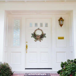 Burlap Wrapped Artificial Christmas Wreath - 24-Inch, Unlit -Best Christmas Store northlight sm91199 1 15205.1667576892