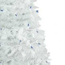4' Pre-Lit White Tinsel Pop-Up Artificial Christmas Tree, Blue Lights -Best Christmas Store northlight sm92170 2 16165.1667530298