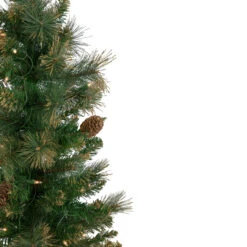 7' Pre-Lit Yorkshire Pine Pencil Artificial Christmas Tree, Clear Lights 10 7' Pre-Lit Yorkshire Pine Pencil Artificial Christmas Tree, Clear Lights -Best Christmas Store northlight sm92926 2 22338.1667530202