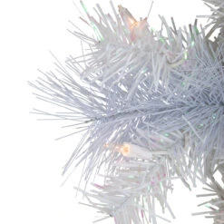 Pre-Lit Vermont White Pine Artificial Christmas Wreath, 24-Inch, Clear Lights -Best Christmas Store northlight sm92935 3 71054.1671629820