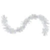 9' X 10" Pre-Lit Vermont White Pine Artificial Christmas Garland, Clear Lights