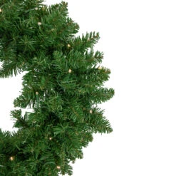 Pre-Lit Vernon Pine Artificial Christmas Wreath, 24-Inch, Warm White LED Lights -Best Christmas Store northlight sm92966 2 86137.1669212499