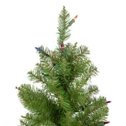 6.5' Pre-Lit Silver Lake Fir Pencil Artificial Christmas Tree, Multi Lights -Best Christmas Store northlight sm92988 3 17419.1667488677