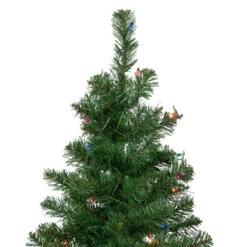 6' Pre-Lit Wilson Pine Slim Artificial Christmas Tree, Multi Lights -Best Christmas Store northlight sm92990 3 23712.1667530133