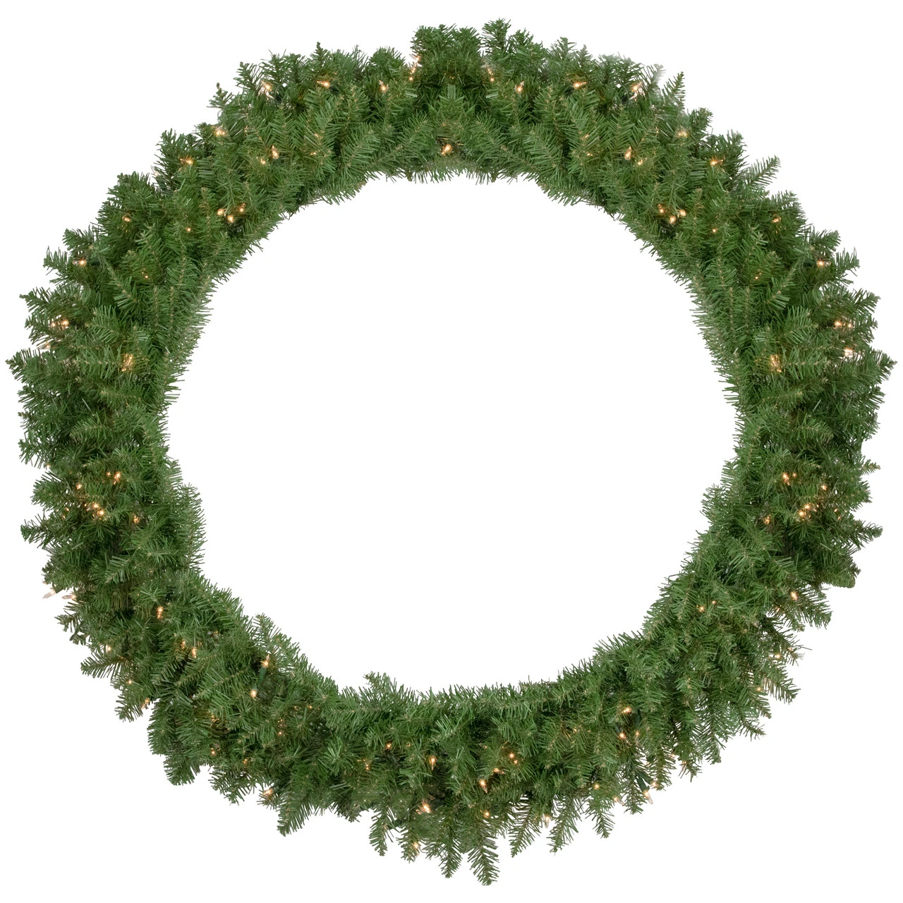 Pre-Lit Rockwood Pine Artificial Christmas Wreath, 48-Inch, Clear Lights 1 Pre-Lit Rockwood Pine Artificial Christmas Wreath, 48-Inch, Clear Lights