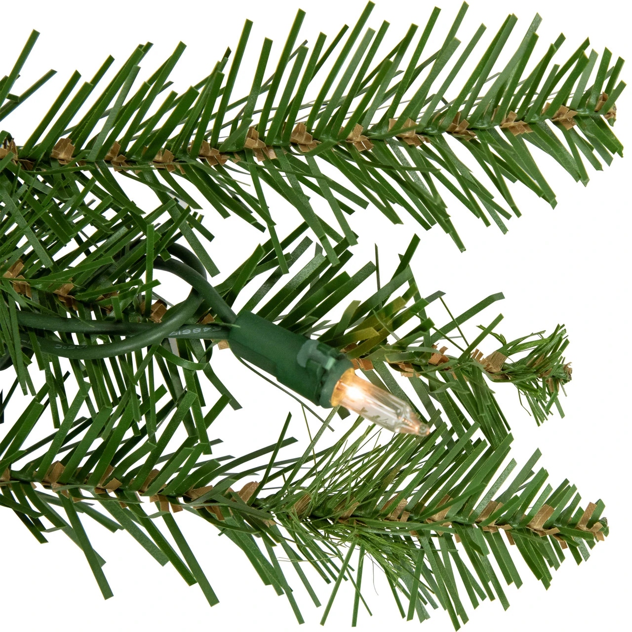 9' X 10" Pre-Lit Rockwood Pine Artificial Christmas Garland, Clear Lights 2 9' X 10" Pre-Lit Rockwood Pine Artificial Christmas Garland, Clear Lights - Image 2