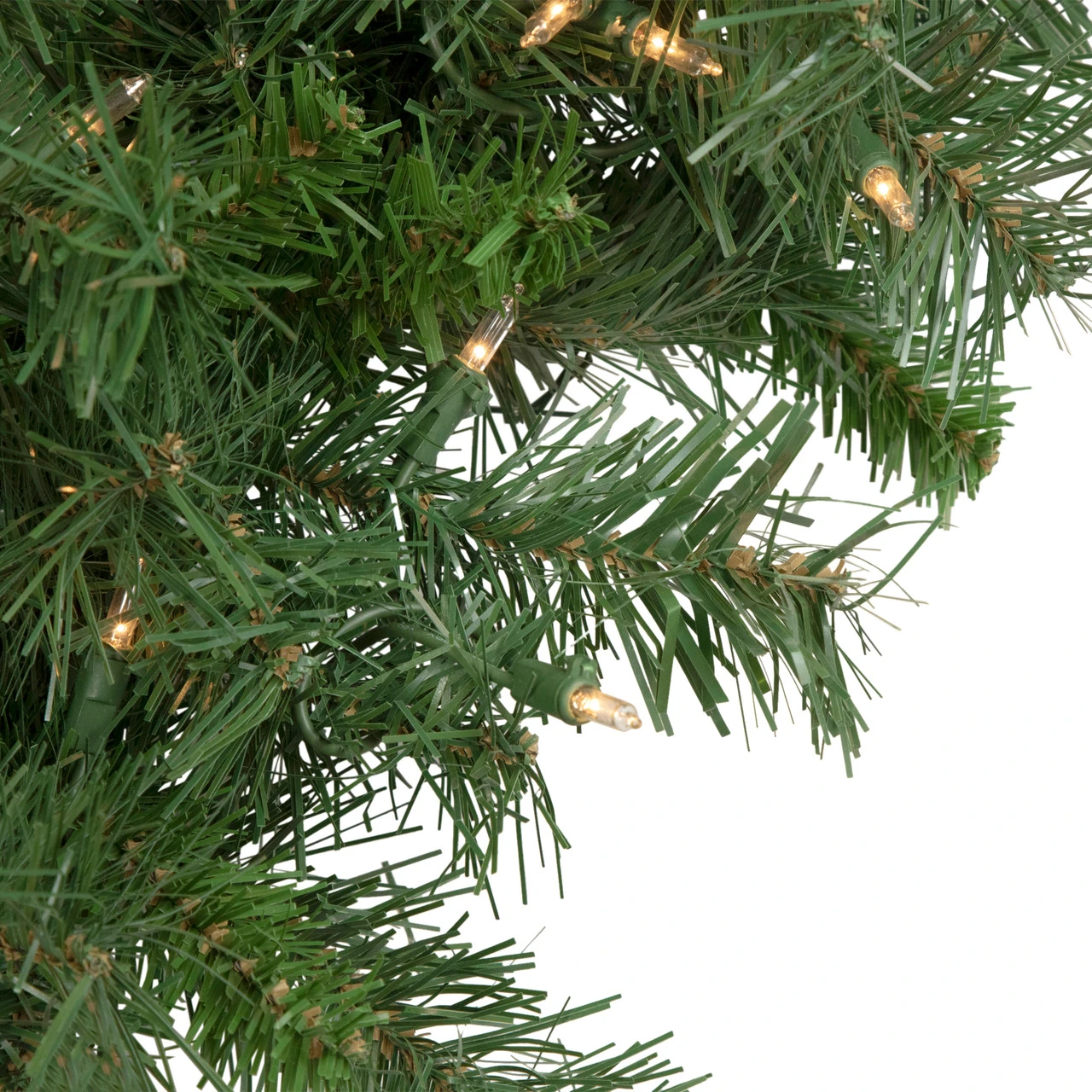 Pre-Lit Black River Pine Artificial Christmas Wreath, 48-Inch, Clear Lights 2 Pre-Lit Black River Pine Artificial Christmas Wreath, 48-Inch, Clear Lights - Image 2