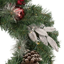 24" Pre-Lit Decorated Frosted Pine Cone And Berries Artificial Christmas Wreath -Best Christmas Store northlight sm93363 320copy 64127.1667530181