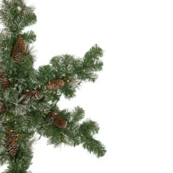 32" Pre-Lit Artificial Frosted Mixed Pine Christmas Snowflake Wreath -Best Christmas Store northlight sm93369 2 26841.1667530102