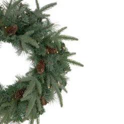 24" Pre-Lit Artificial Mixed Pine And Pine Cone Christmas Wreath 7 24" Pre-Lit Artificial Mixed Pine And Pine Cone Christmas Wreath -Best Christmas Store northlight sm93376 2 43271.1667530105