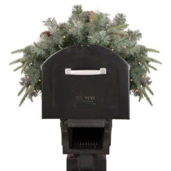 36" Pre-lit Pine Cone And Artificial Mixed Pine Christmas Mailbox Swag -Best Christmas Store northlight sm93380 2 38264.1667530111