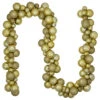 6' Shatterproof Ball Vegas Gold 3-Finish Christmas Garland