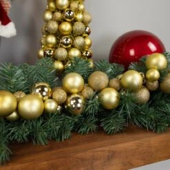 6' Shatterproof Ball Vegas Gold 3-Finish Christmas Garland -Best Christmas Store northlight sm93786 styled 19717.1687801156
