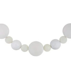 6' White Shatterproof Ball 3-Finish Christmas Garland -Best Christmas Store northlight sm93811 03 12309.1687800826