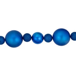 6' Blue Shatterproof Ball 3-Finish Christmas Garland -Best Christmas Store northlight sm93812 2 91982.1687801151