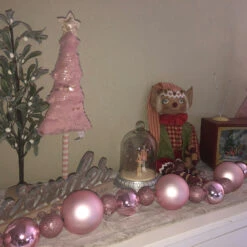 6' Pink Shatterproof Ball 3-Finish Christmas Garland -Best Christmas Store northlight sm93813 cxpic 78990.1687801152