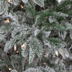 6.5' Pre-Lit Full Flocked Whistler Noble Fir Artificial Christmas Tree - Clear Lights -Best Christmas Store northlight sp15025 3new 42856.1672793048