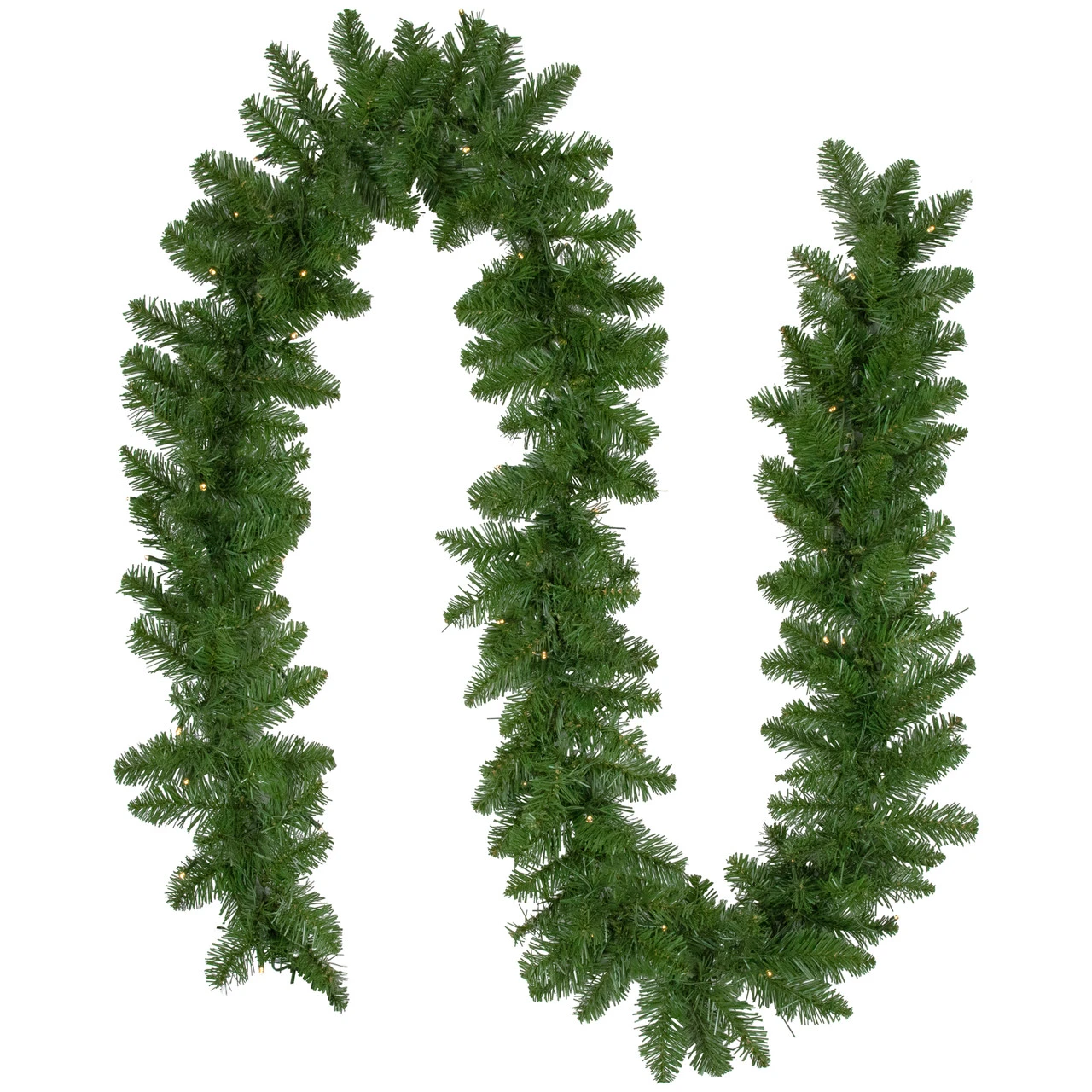 9' X 10" B/O Pre-Lit Artificial Whitmire Pine Christmas Garland - Clear LED Lights 1 9' X 10" B/O Pre-Lit Artificial Whitmire Pine Christmas Garland - Clear LED Lights