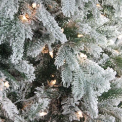 7.5' Pre-Lit Full Frosted Butte Fir Artificial Christmas Tree - Clear Dura-Lit Lights -Best Christmas Store northlight sp15051 027 04285 1 58088.1667573455