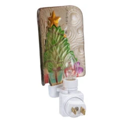 4" Green And Gold Christmas Tree Night Light 7 4" Green And Gold Christmas Tree Night Light -Best Christmas Store northlight tn89416 3 16453.1667488092