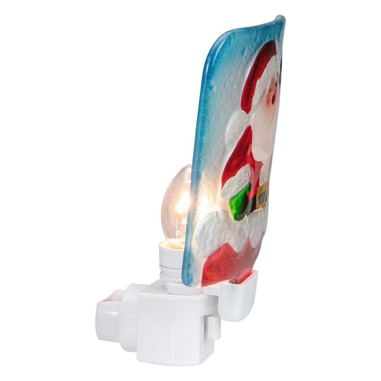 6" Red And White Santa Claus Christmas Night Light 3 6" Red And White Santa Claus Christmas Night Light - Image 3