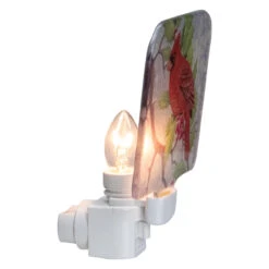4" Red Cardinal Glass Christmas Night Light -Best Christmas Store northlight tn91442 2 42636.1667488093
