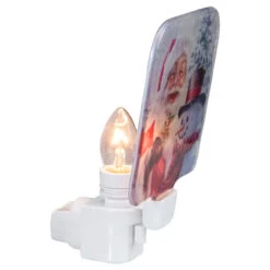 4" Red And White Santa And A Snowman Christmas Night Light -Best Christmas Store northlight tn91445 2 95694.1667509730