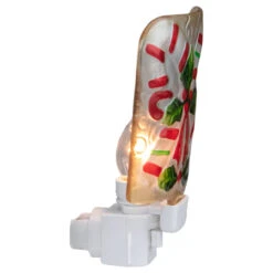 6" White And Red Candy Canes Glass Christmas Night Light -Best Christmas Store northlight tn91447 2 59364.1681407625