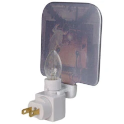 6" Norman Rockwell 'Is He Coming' Glass Christmas Night Light -Best Christmas Store northlight tn93384 1 65311.1667517365