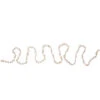 9' Traditional Faux Popcorn Christmas Garland, Unlit