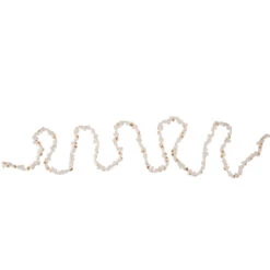 9' Traditional Faux Popcorn Christmas Garland, Unlit