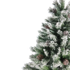 6' Medium Flocked Angel Pine Artificial Christmas Tree - Unlit -Best Christmas Store northlight v03979 2 17138.1676305746