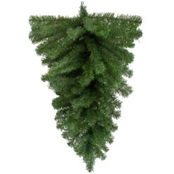 32" Canadian Pine Artificial Christmas Teardrop Swag, Unlit