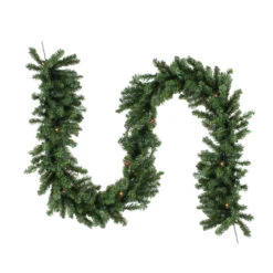 9' X 14" Pre-Lit Canadian Pine Artificial Christmas Garland, Multi Lights