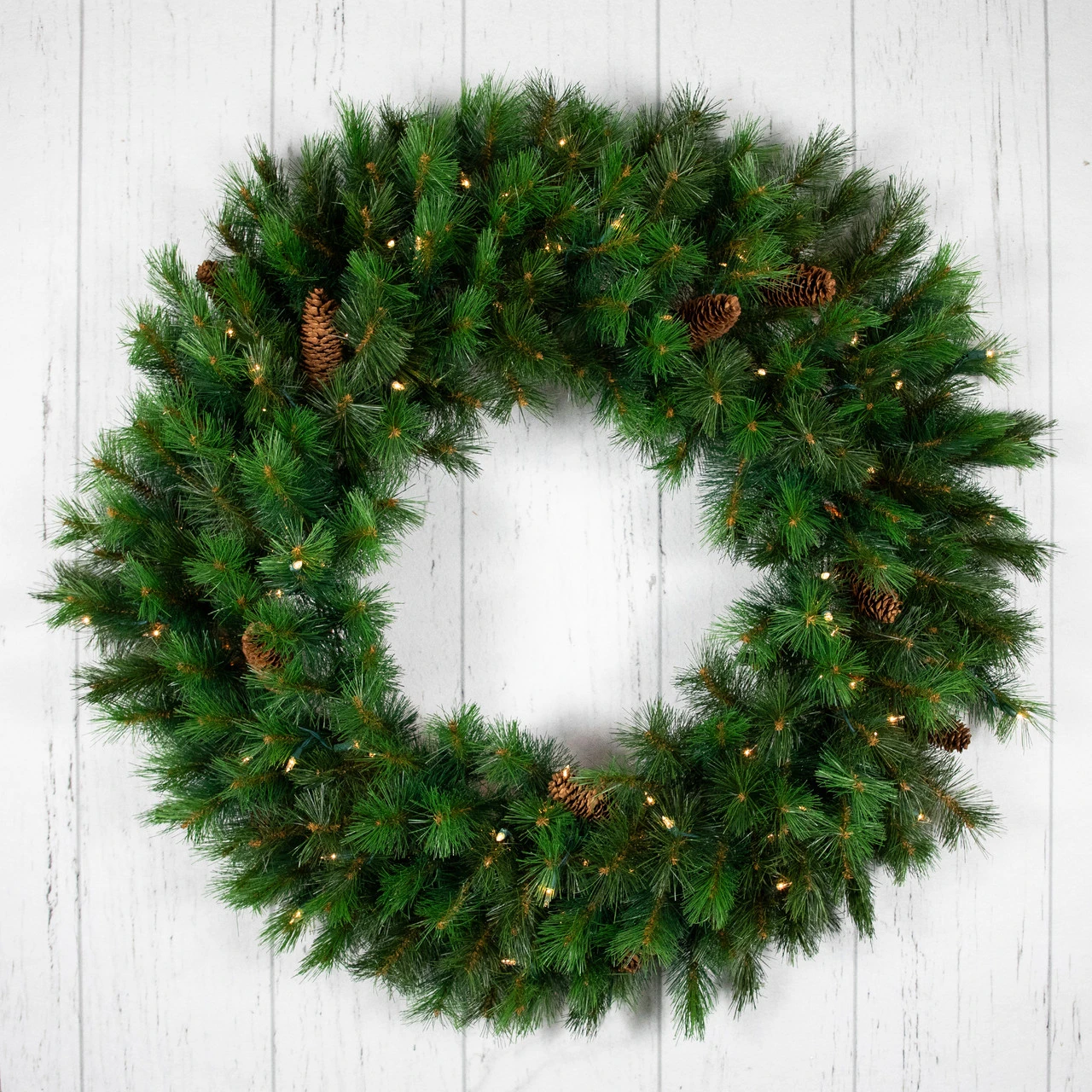 Pre-Lit Royal Oregon Pine Artificial Christmas Wreath, 24-Inch Clear Lights 4 Pre-Lit Royal Oregon Pine Artificial Christmas Wreath, 24-Inch Clear Lights - Image 4