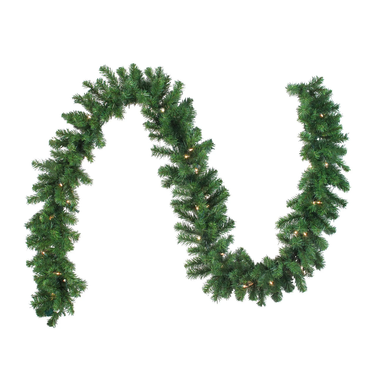 9' X 10" Pre-Lit Oak Creek Pine Artificial Christmas Garland - Clear Lights 1 9' X 10" Pre-Lit Oak Creek Pine Artificial Christmas Garland - Clear Lights