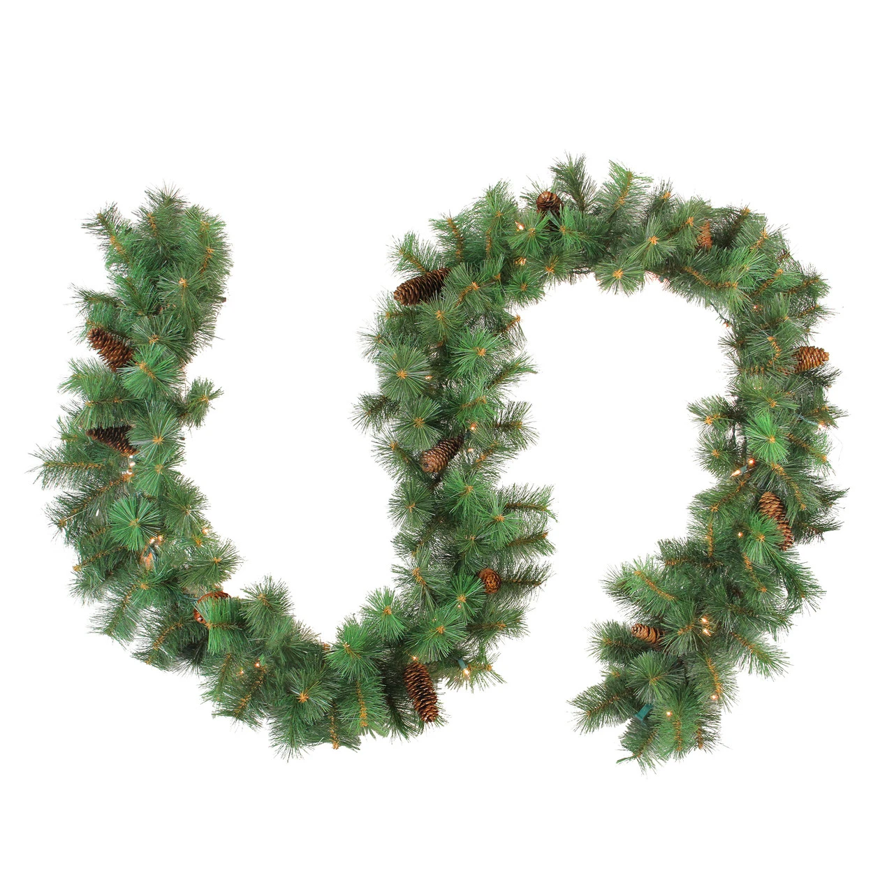9' X 12" Pre-Lit Royal Oregon Pine Artificial Christmas Garland, Clear Lights 1 9' X 12" Pre-Lit Royal Oregon Pine Artificial Christmas Garland, Clear Lights