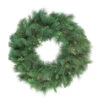 Pre-lit White Valley Pine Artificial Christmas Wreath,48-inch, Clear Lights
