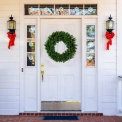 Pre-Lit Royal Oregon Pine Artificial Christmas Wreath, 24-Inch Clear Lights -Best Christmas Store northlight v15938 thumbnail 00965.1667573418