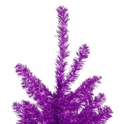 4.5' Metallic Purple Tinsel Artificial Christmas Tree -Unlit -Best Christmas Store northlight v27322 2 09443.1667530624