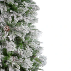 6.5' Flocked Rosemary Emerald Angel Pine Artificial Christmas Tree, Unlit 7 6.5' Flocked Rosemary Emerald Angel Pine Artificial Christmas Tree, Unlit -Best Christmas Store northlight v27353 1 75340.1683238830