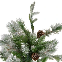 6.5' Flocked Rosemary Emerald Angel Pine Artificial Christmas Tree, Unlit 8 6.5' Flocked Rosemary Emerald Angel Pine Artificial Christmas Tree, Unlit -Best Christmas Store northlight v27353 2 31357.1683238830