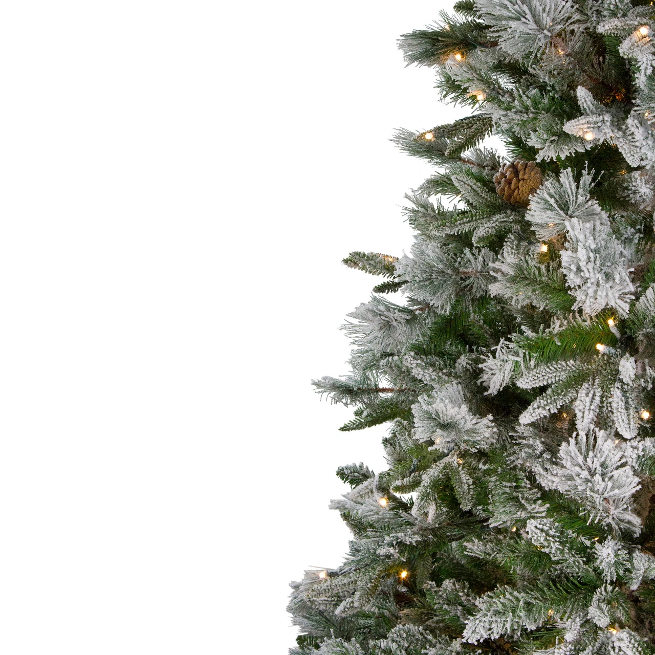 6.5' Pre-Lit LED Full Mixed Rosemary Emerald Angel Pine Artificial Christmas Tree - Clear Lights 5 6.5' Pre-Lit LED Full Mixed Rosemary Emerald Angel Pine Artificial Christmas Tree - Clear Lights - Image 5