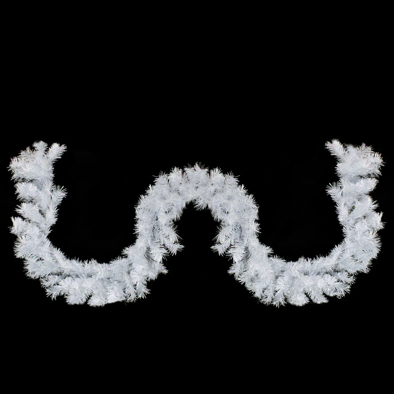 9' X 10" Icy White Iridescent Spruce Artificial Christmas Garland - Unlit 2 9' X 10" Icy White Iridescent Spruce Artificial Christmas Garland - Unlit - Image 2