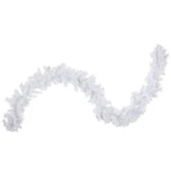 9' X 10" Icy White Iridescent Spruce Artificial Christmas Garland - Unlit